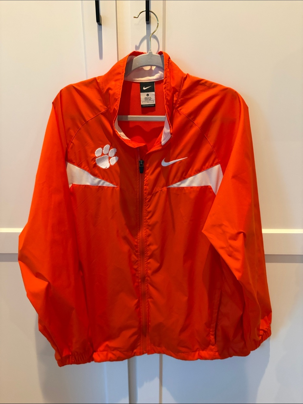Nike Men's Clemson Orange Windbreaker Jacket